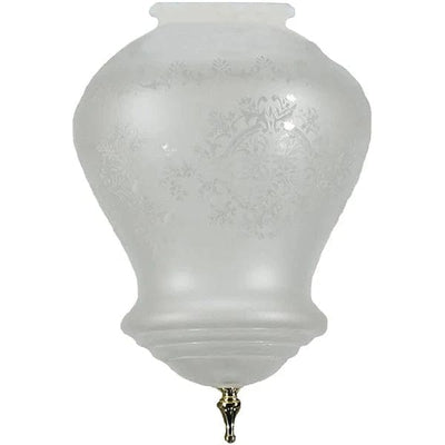 Cambridge Large Frost Etched Glass PB Suit 4 1/4" Gallery