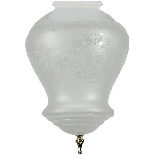 Lode Lighting Glass Cambridge Large Frost Etched Glass PB Suit 4 1/4" Gallery Lights-For-You 3090020