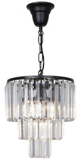 Lode Lighting Indoor Pendants CELESTIAL 4LT/3TIER CHROME OR MATT BLACK - PENDANT by Lode Lighting Lights-For-You PDT1046BKD8