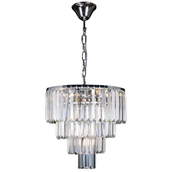 Lode Lighting Indoor Pendants CELESTIAL 5LT/4TIER CHROME OR MATT BLACK - PENDANT by Lode Lighting Lights-For-You PDT1047BKD8