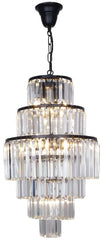 Lode Lighting Indoor Pendants CELESTIAL 9LT/6TIER CHROME OR MATT BLACK - PENDANT by Lode Lighting Lights-For-You PDT1048BKD8