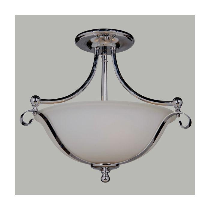 Lode Lighting Indoor Pendants DALLAS 2LT SEMI FLUSH CHROME - PENDANT by Lode Lighting Lights-For-You 1000134