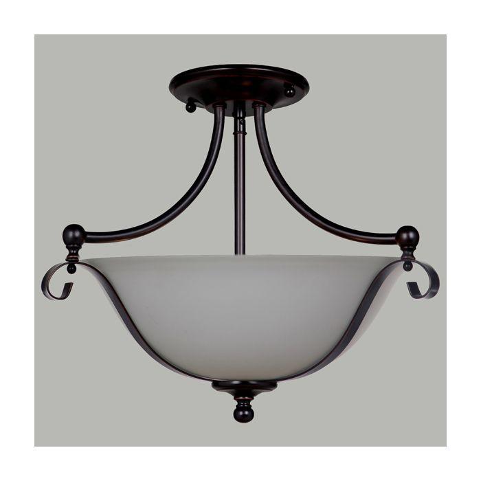 Lode Lighting Indoor Pendants DALLAS 2LT SEMI FLUSH - PENDANT by Lode Lighting Lights-For-You 1000135