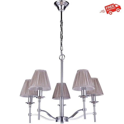 Lode Lighting Indoor Pendants HILTON 5LT CHROME - PENDANT with beautiful design by Lode Lighting Lights-For-You 1001227