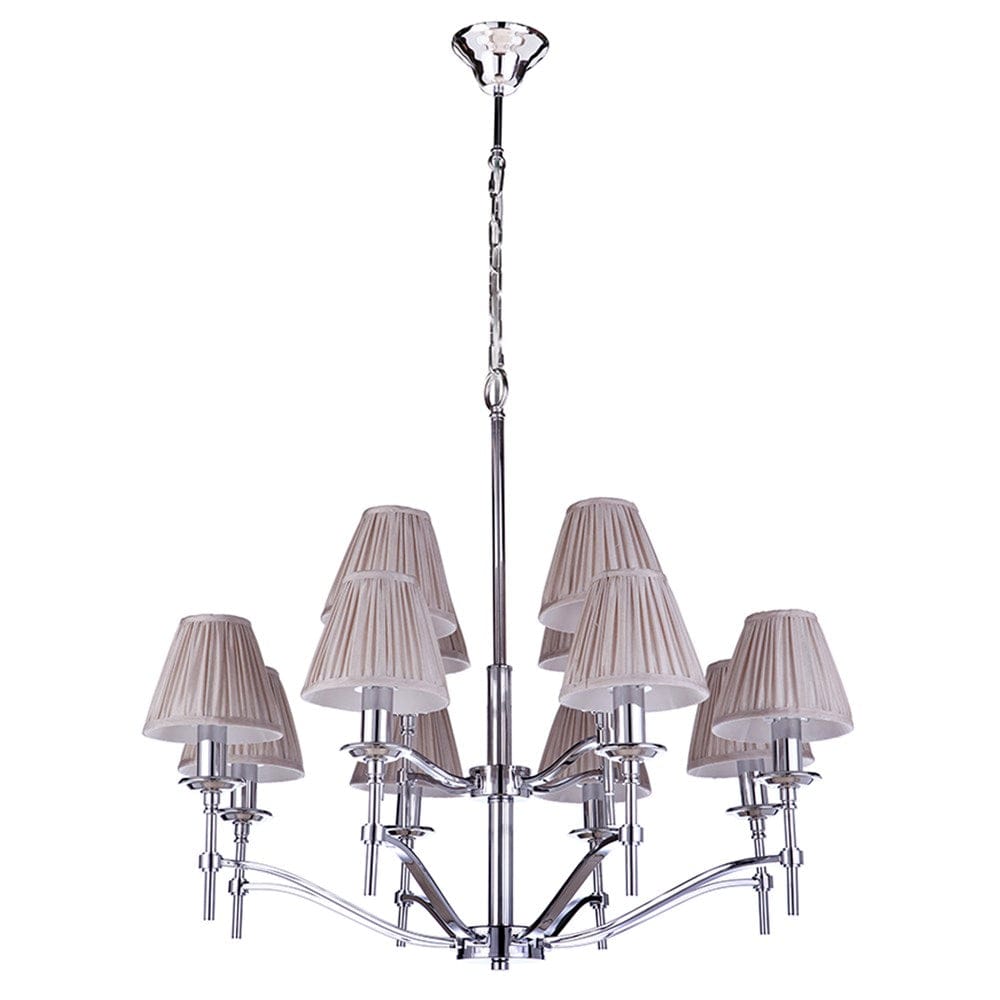 Lode Lighting Indoor Pendants Hilton Pendant Light 12Lt in Chrome Lights-For-You 1001223