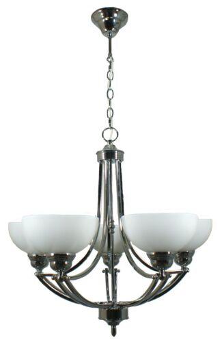 Lode Lighting Indoor Pendants Houston Chain Pendant in 5 Light in Chrome Lights-For-You 1000253