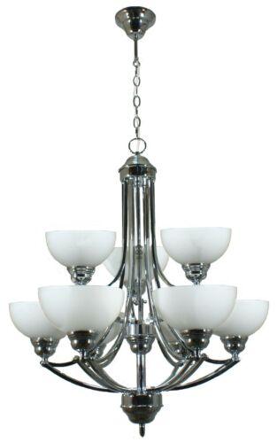 Lode Lighting Indoor Pendants Houston Chain Pendant in 9 Light Chrome Lights-For-You 1000256