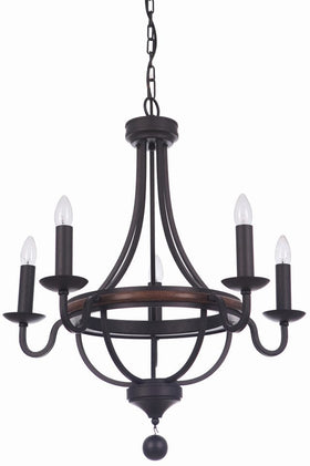 Lode Lighting Indoor Pendants LAKEWOOD 5LT BRONZE - PENDANT Lights-For-You 1001294
