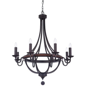 Lode Lighting Indoor Pendants LAKEWOOD 8LT BRONZE - PENDANT Lights-For-You 1001295