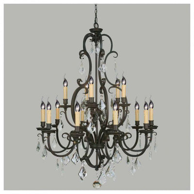 Lode Lighting Indoor Pendants Louis 15th 15 Light Crystal Pendant Light Lights-For-You 1000294