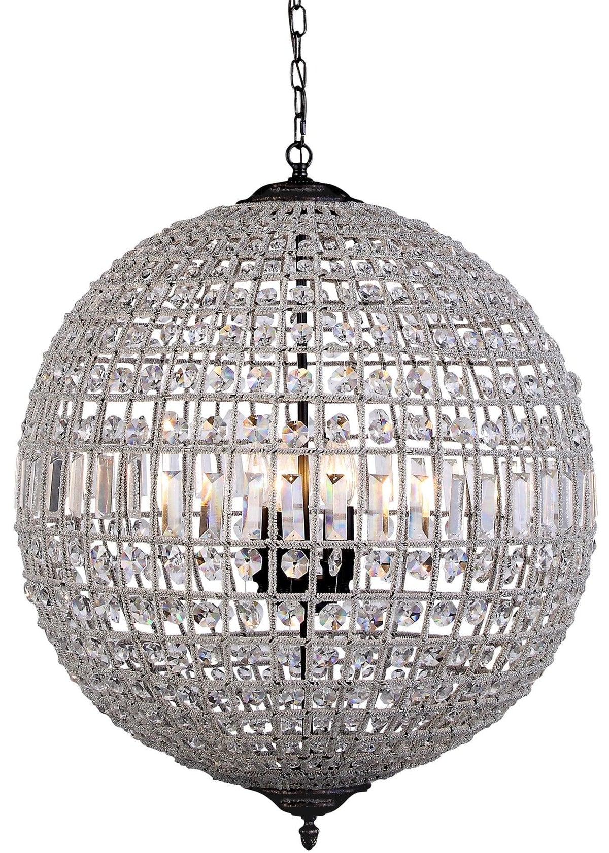 Lode Lighting Indoor Pendants Marseilles 3 Light Crystal Ball Pendant Light Lights-For-You 1000810