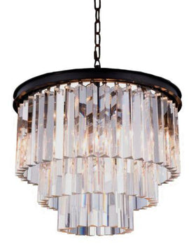 Lode Lighting Indoor Pendants Odeon Medium 3 Light Crystal Pendant Light Lights-For-You 1000136