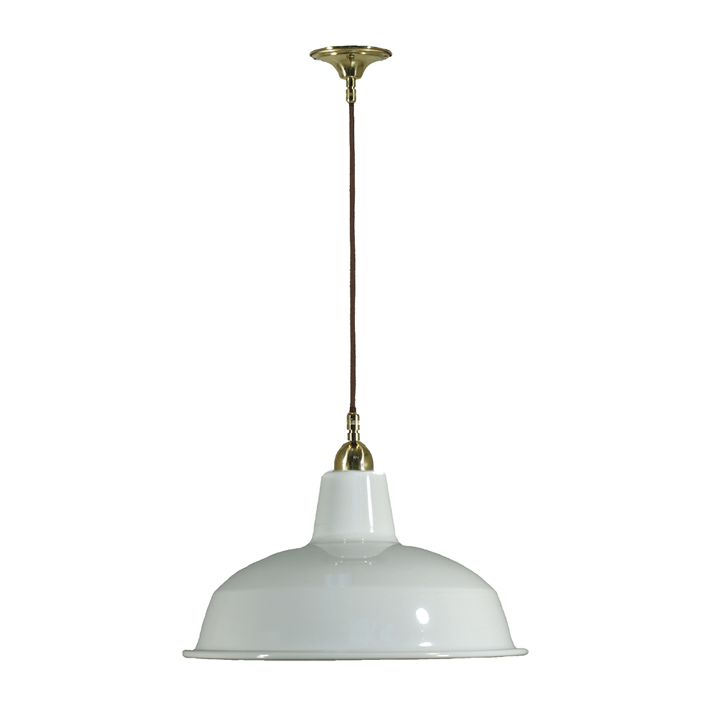 Lode Lighting Indoor Pendants Single Cord Pendant Brass With Warehouse Shade 300mm Lights-For-You 3000107