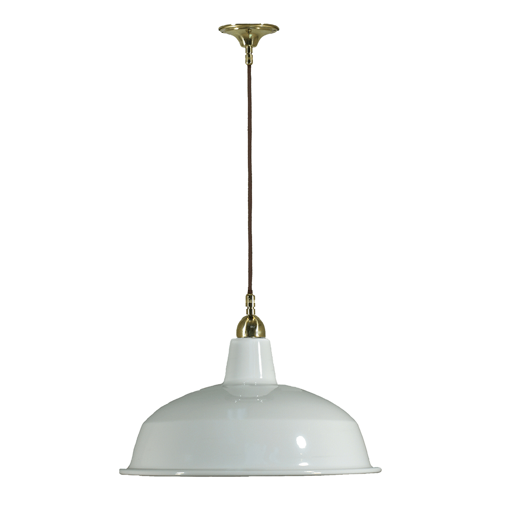 Lode Lighting Indoor Pendants Single Cord Pendant Brass With Warehouse Shade 420mm Lights-For-You 3000110