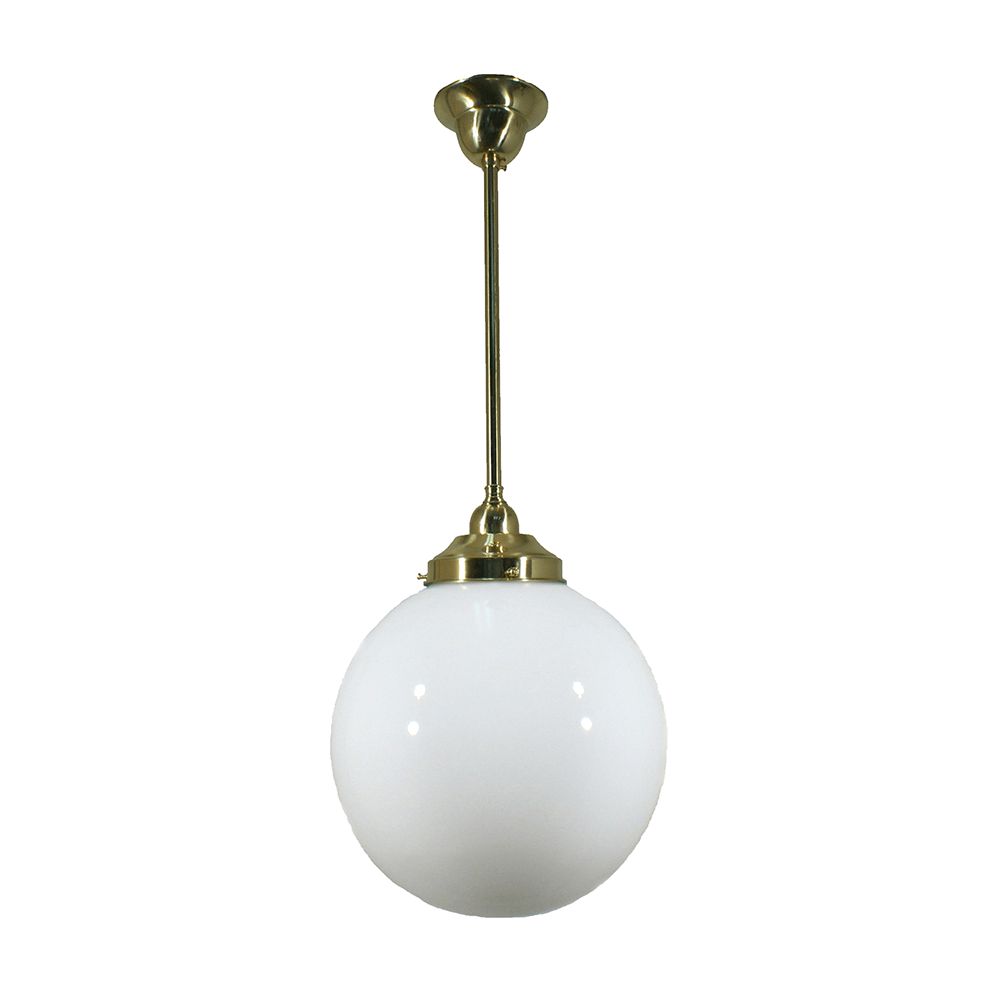 Lode Lighting Indoor Pendants Single Rod Pendant Light With 10" Sphere Lights-For-You 3000242