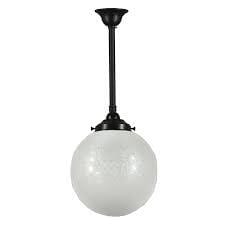 Lode Lighting Indoor Pendants Single Rod Pendant Light With 10" Sphere Lights-For-You 3020099