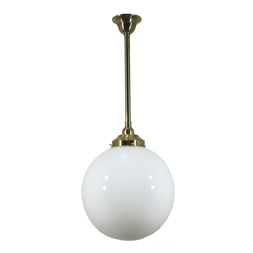 Lode Lighting Indoor Pendants Single Rod Pendant Light With 12" Sphere Lights-For-You 3000278