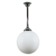 Lode Lighting Indoor Pendants Single Rod Pendant Light With 12" Sphere Lights-For-You 3010194