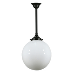 Lode Lighting Indoor Pendants Single Rod Pendant Light With 12" Sphere Lights-For-You 3020103