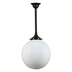 Lode Lighting Indoor Pendants Single Rod Pendant Light With 12" Sphere Lights-For-You 3020103