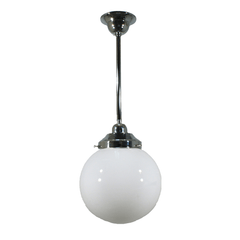 Lode Lighting Indoor Pendants Single Rod Pendant Light With 8" Sphere Lights-For-You 3010178