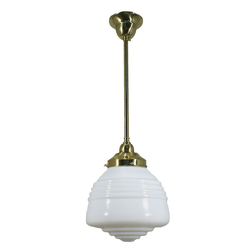 Lode Lighting Indoor Pendants Single Rod Pendant Light With Domec 8" Lights-For-You 3000270