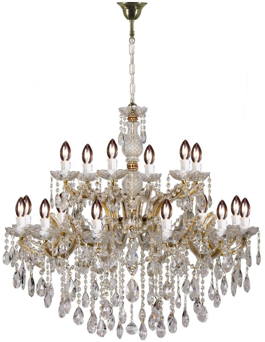 Lode Lighting Indoor Pendants Zurich Crystal Chandelier 18Lt Pendant Light Lights-For-You PDT320GDD8