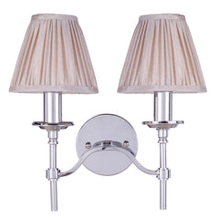 Lode Lighting Indoor Wall Lights Hilton Indoor Wall Light 2Lt in Chrome Lights-For-You 1001225