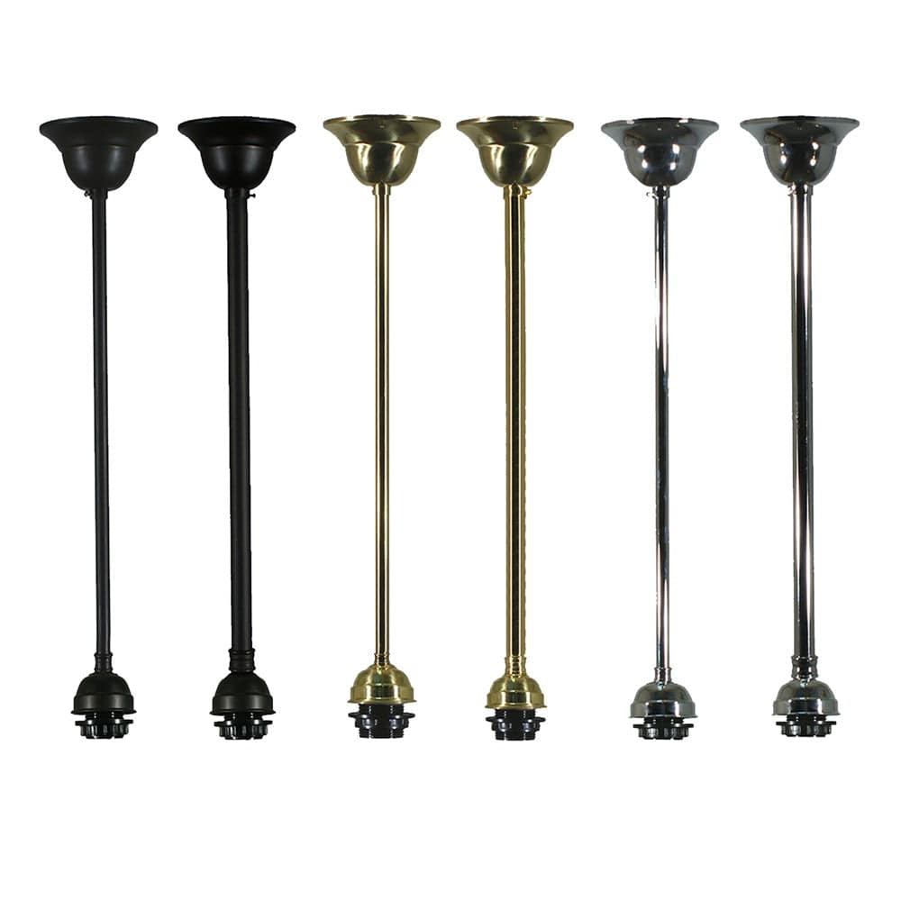 Lode Lighting Lighting Accessories Aston Rod Set 3/4" in Patina Black, Brass or Chrome Lights-For-You