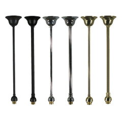 Lode Lighting Lighting Accessories Rod Set 1/2", 3/4" in Patina Black, Brass or Chrome Lights-For-You