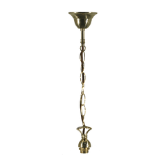 Lode Lighting Lighting Accessories Polished Brass Single Chain Suspension Set Complete With Lamp holder Lights-For-You 3006092