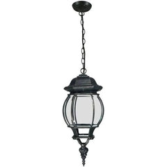 Lode Lighting Outdoor Pendants FLINDERS 1LT CHAIN EXTERIOR PENDANT - ANTIQUE BLACK OR ANTIQUE BRONZE Lights-For-You PDT2186BKD8