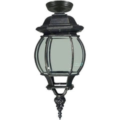 Lode Lighting Outdoor Pendants FLINDERS 1LT MEDIUM UNDER EAVE EXTERIOR - ANTIQUE BLACK OR ANTIQUE BRONZE Lights-For-You EXL874BKD8