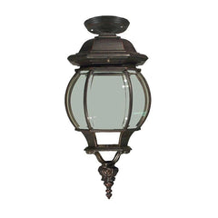 Lode Lighting Outdoor Pendants FLINDERS 1LT MEDIUM UNDER EAVE EXTERIOR - ANTIQUE BLACK OR ANTIQUE BRONZE Lights-For-You EXL874BZD8