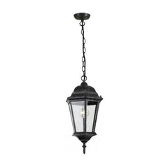 Lode Lighting Outdoor Pendants JUNCTION 1LT CHAIN EXTERIOR PENDANT - ANTIQUE BLACK Lights-For-You EXL005BKD8