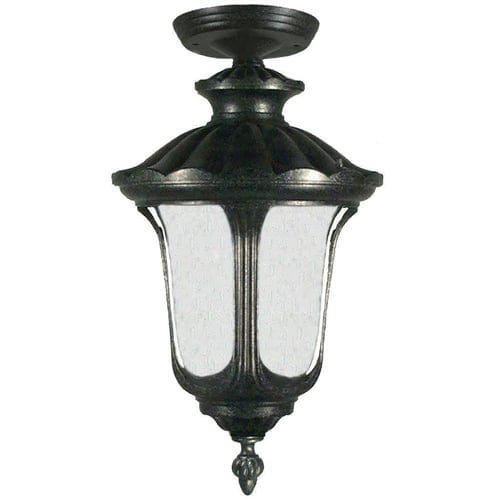 Lode Lighting Outdoor Pendants WATERFORD 1LT MEDIUM UNDER EAVE EXTERIOR - ANTIQUE BLACK Lights-For-You EXL952BKD8