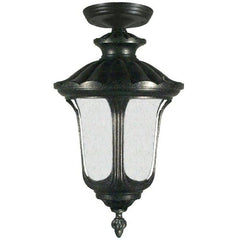 Lode Lighting Outdoor Pendants WATERFORD 1LT MEDIUM UNDER EAVE EXTERIOR - ANTIQUE BLACK Lights-For-You EXL952BKD8