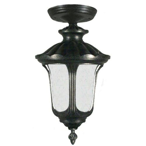 Lode Lighting Outdoor Pendants WATERFORD 1LT SMALL UNDER EAVE EXTERIOR - ANTIQUE BLACK Lights-For-You EXL941BKD8