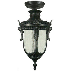 Lode Lighting Outdoor Pendants WELLINGTON 1LT MEDIUM UNDER EAVE EXTERIOR - ANTIQUE BLACK Lights-For-You EXL947BKD8