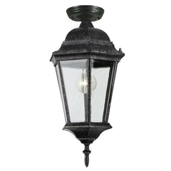 Lode Lighting Outdoor Wall Lights JUNCTION 1LT MEDIUM UNDER EAVE EXTERIOR - ANTIQUE BLACK Lights-For-You EXL083BKD8