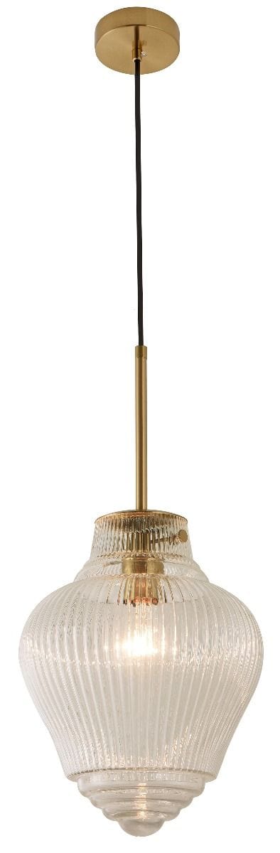 LODE LIGHTING Pendants Satin Brass RIDGE SINGLE 1LT SATIN BRASS - PENDANT with beautiful design by Lode Lighting Lights-For-You PDT1251SBD8