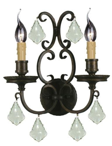 Lode Lighting Wall Lights Louis 15th 2 Light Crystal Wall Light Lights-For-You 1000298