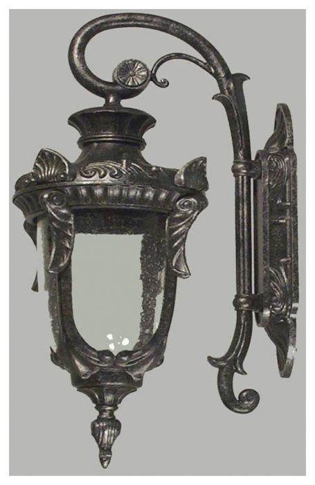 Lode Lighting Wall Lights WELLINGTON 1LT MEDIUM WALL BRACKET EXTERIOR - ANTIQUE BLACK Lights-For-You EXL806BKD8