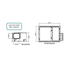 Martec Lighting Bathroom Heaters 380m³/hr Aspire 3-in-1 Bathroom Heater Exhaust Fan & 20w Lights-For-You MBHA800W 9312375506966