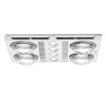 Martec Lighting Bathroom Heaters 460m³/h Martec Lighting Profile Plus 4 3-in-1 Lights-For-You MBHP4LW 9312375501176