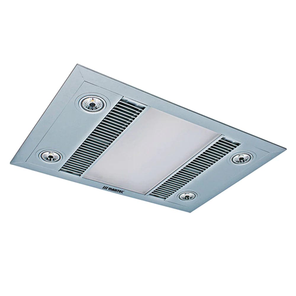 Martec Lighting Bathroom Heaters 600m³/h Martec Linear 3 in 1 Bathroom Heater Lights-For-You MBHL1000S 9312375500377