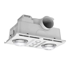 Martec Lighting Bathroom Heaters Martec Lighting 3-in-1 Bathroom Exhaust Lights-For-You MBHP2LS 9312375501169