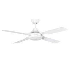 Martec Lighting Ceiling Fans 48" Discovery II AC Ceiling Fan Black, White Lights-For-You MDF1243W 9312375905202