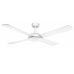 Martec Lighting Ceiling Fans 52" AC Ceiling Fan In White, Black Or Brushed Aluminium Lights-For-You DLS134W 9312375904243