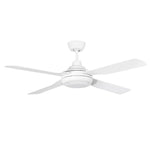 Martec Lighting Ceiling Fans 52" Discovery II AC Ceiling Fan Black, White Lights-For-You MDF1343W 9312375905226